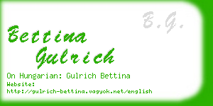 bettina gulrich business card